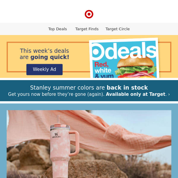 Today only: Take 25% off select Stanley tumblers at Target - Clark