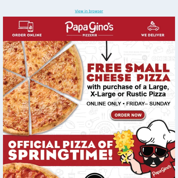 Papa Gino's Fans - If It's FREE It's for ...YOU! 🆓😮🍕