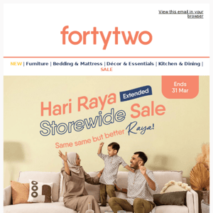 🌙 Hari Raya Storewide Sale Extended!