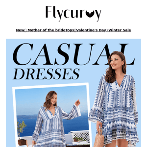 FlyCurvy, Casual dresses new arrived, find your style 😉