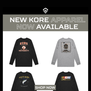 New KORE Gear For The New Year! 🚨