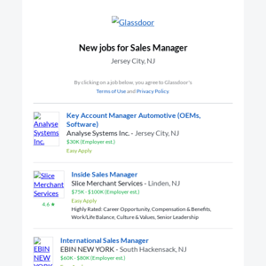 International Sales Manager at EBIN New York and 13 more jobs in Jersey City, NJ for you. Apply Now.