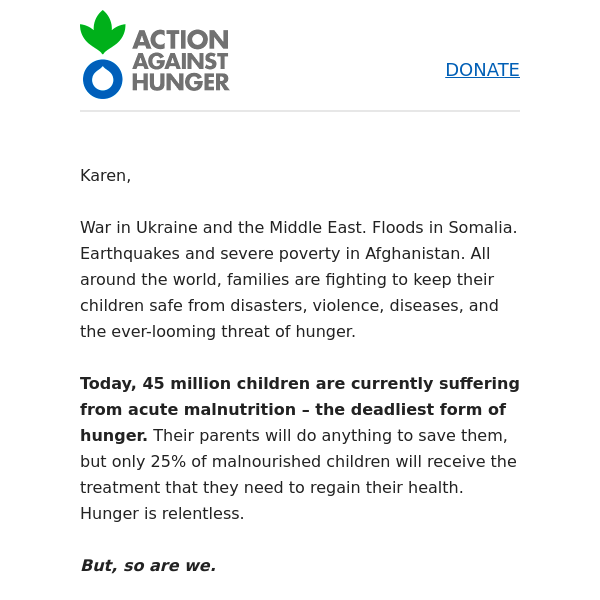 TODAY: Make 2X the impact for children and families