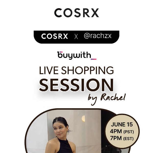 Join Us LIVE🎥 With @rachzx on June 15th!