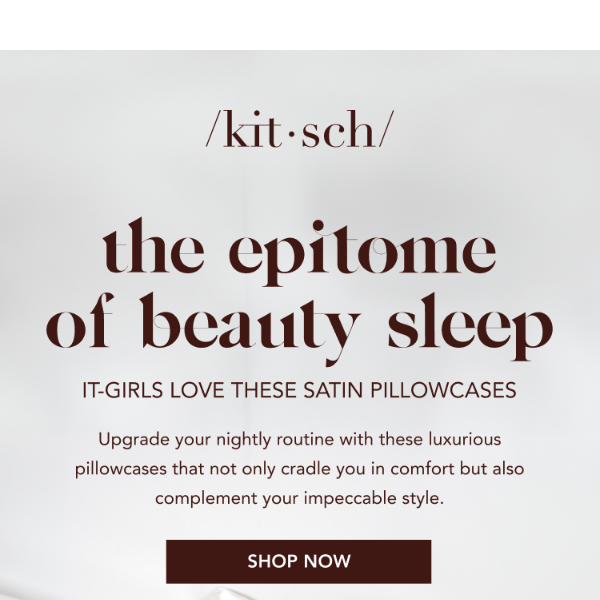 Ready for your "it-girl" sleep routine? ✨