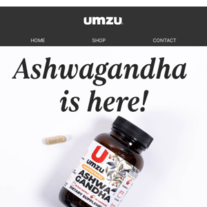 Almost gone. Claim your free Ashwagandha today- just pay shipping!