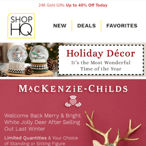 MacKenzie-Childs Holiday Decor 🎄 Back in Stock!