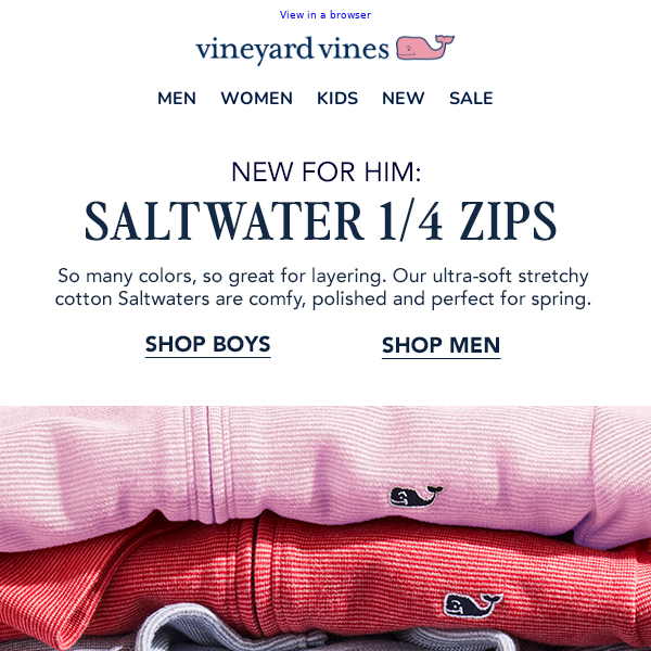 New Colors, Same Cozy: Saltwater 1/4-Zips