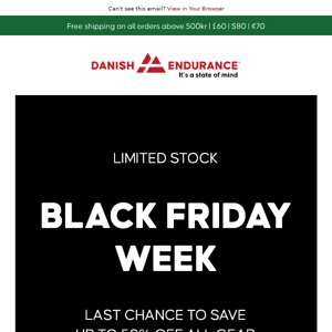 Last Chance for Black Friday Savings!