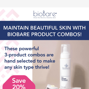 Save 20% with bioBare Product Combos!