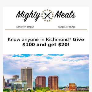 Give $100 Get $20 to Richmond Friends/Family ❤️