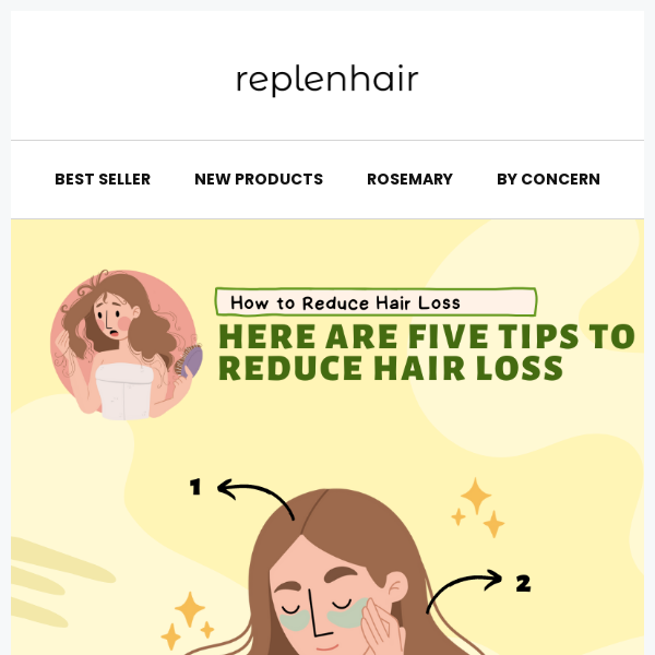 Replen Hair, Is Hair Loss Bothering You? Try These 5 Solutions😍