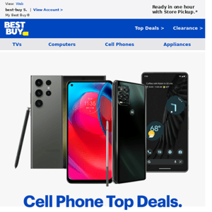 Phone shopper alert: Check out our cell phone Top Deals.