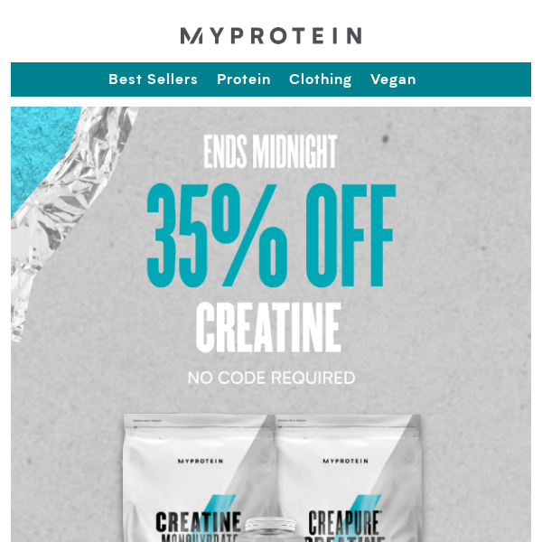 Flash Sale: 35% off Creatine ends midnight 🕛