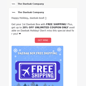 [The Daebak Company] Happy Holiday, Daebak Box! 🎅