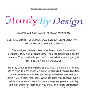 CALLING ALL SIZE LARGE REGULAR LENGTH WEARERS!