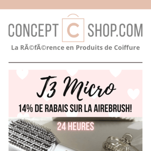 ⏱️ Dès minuit ce soir, 14% de rabais sur la Airebrush de T3!