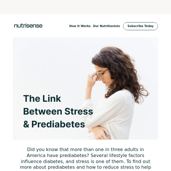 Surprising link between stress & prediabetes