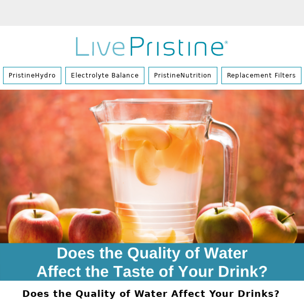 💧 Discover How Water Quality Enhances Your Palate