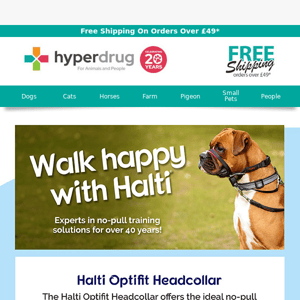 Walk Happy With Halti Optifit Headcollar!
