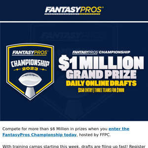 Play Fantasy Football for $6 Million+ in Prizes 💰🏈 