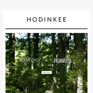 Peanuts × Bamford for Hodinkee - Launching September 27th