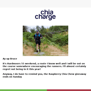 do you get race FOMO Chia Charge? Best of luck to everyone this weekend HM55...