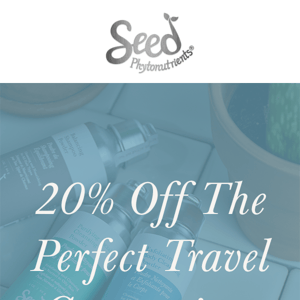 20% Off The Perfect Travel Companions