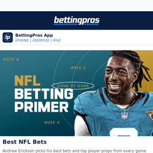 Sunday's Best NFL Bets, Props, & Parlays (+780) 
