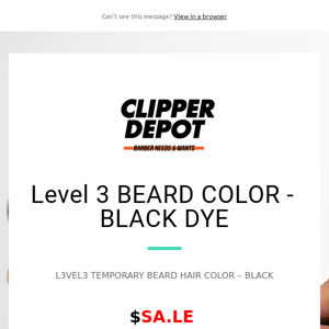 💈😱 Level 3 BEARD COLOR - BLACK DYE 🚨