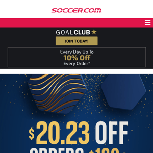 Save $20.23 to kick off the new year!