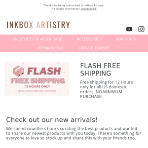 FLASH FREE Shipping & NEW Arrivals