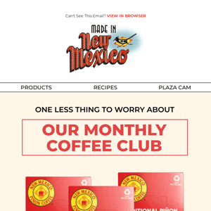 Welcome to the Monthly Coffee Club!