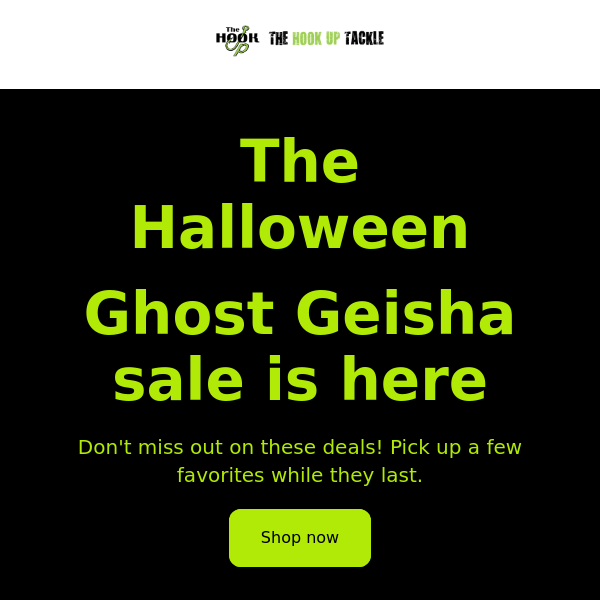 Halloween Sale for one day only