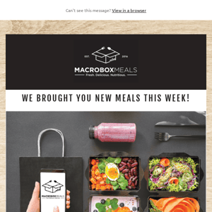 Guess What!? BRAND NEW MEALS ALERT Come check them out!