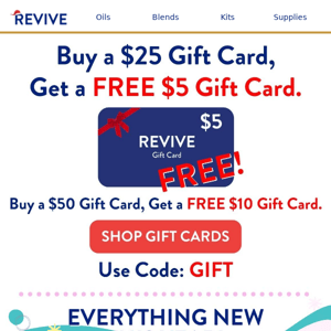 😍Buy a $25 Gift Card, get a FREE $5 Gift Card😍