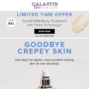 Limited Time: Exclusive Savings on TransFORM Body Treatment