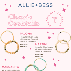 bring on the bubbly and these bracelets! 🥂