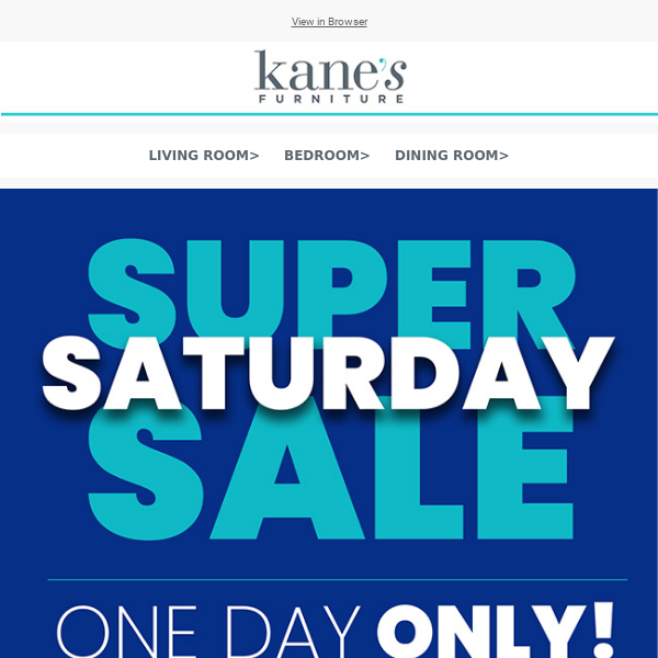Our Super Saturday Sale saves the day with savings! 💰