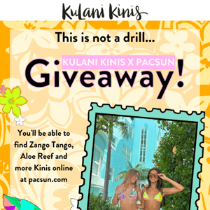 A Kulani Kinis x pacsun GIVEAWAY ⚡️