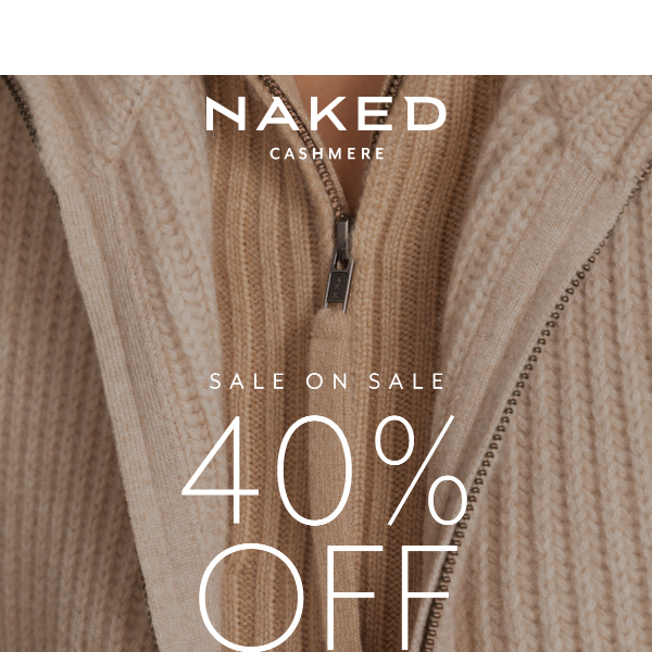 Naked’s Presidents’ Day Cashmere Sale