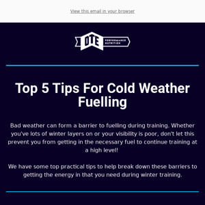 ❄ Top 5 Cold Weather Nutrition Tips ❄