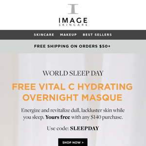 ONE DAY ONLY: Free full-size overnight masque ($62 value)