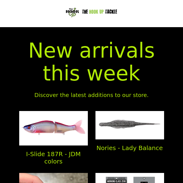 New arrivals this week