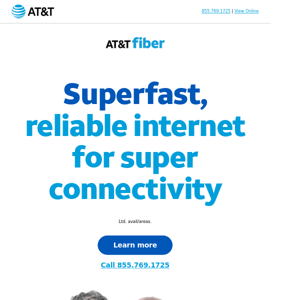 Superfast AT&T Fiber ® might be available in your neighborhood 👀