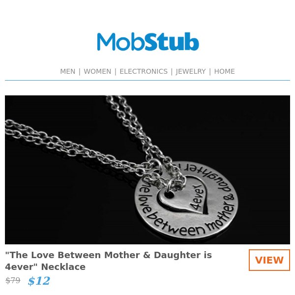 BACK IN STOCK: "The Love Between Mother & Daughter is 4ever" Necklace - ONLY $12!