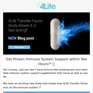 New 4Life Transfer Factor Study 🧪