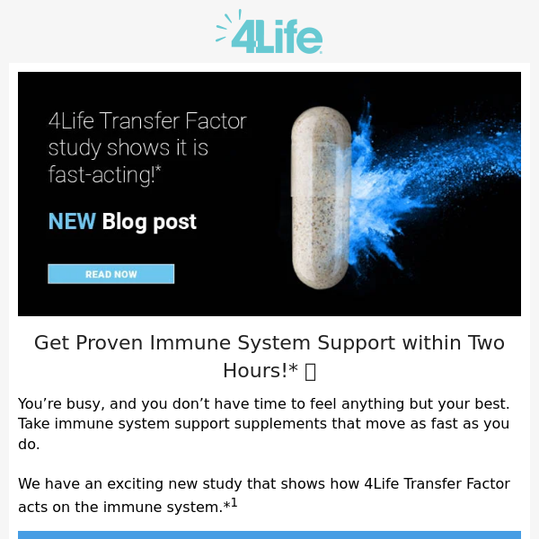 New 4life Transfer Factor Study