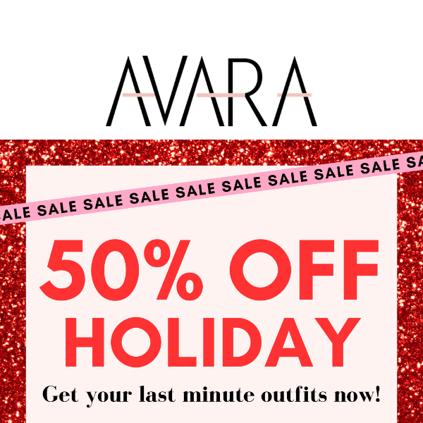 50% OFF THE HOLIDAY COLLECTION ❤️🎁
