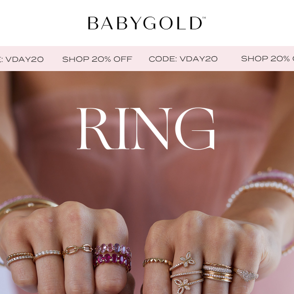 Ring in the Romance 💍 20% Off Sitewide